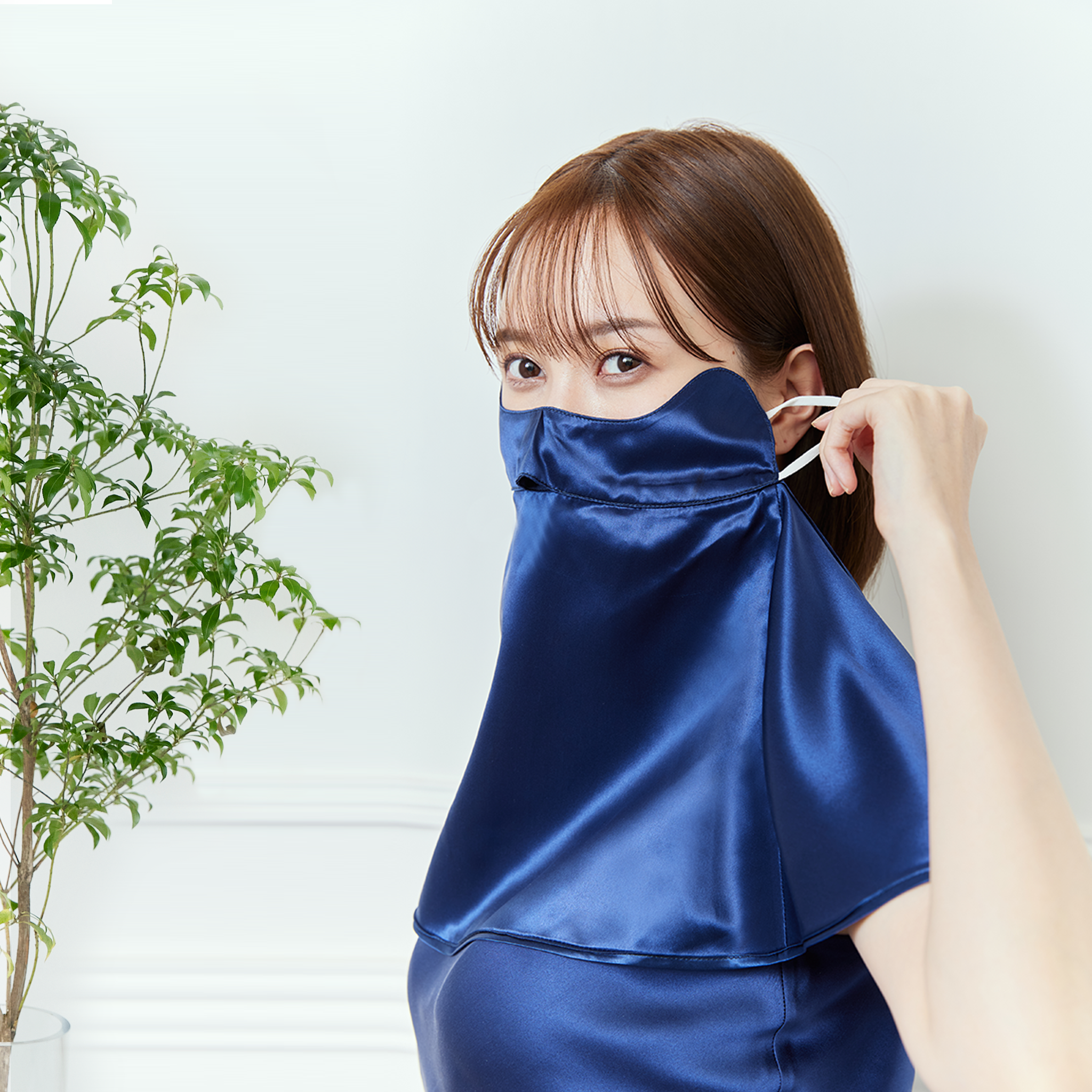 シルクフェイスカバー