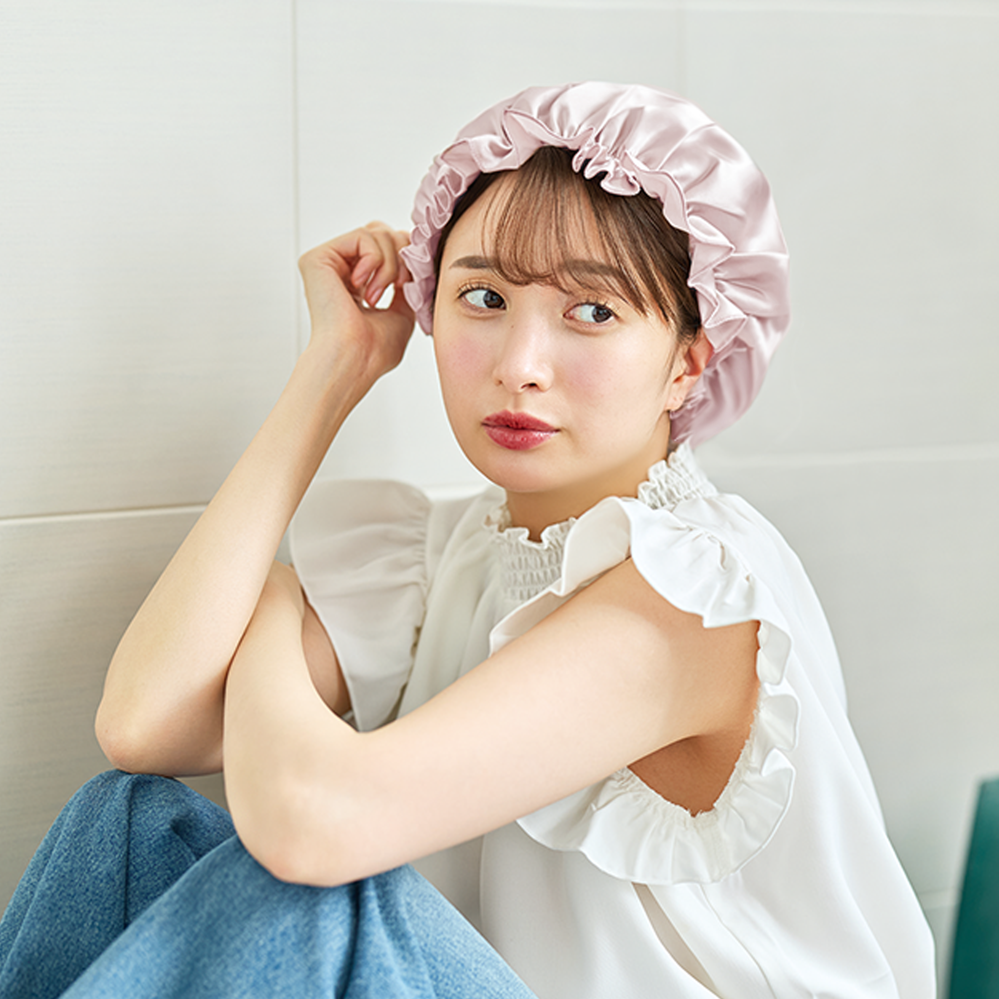 シルク ナイトキャップ 丸型