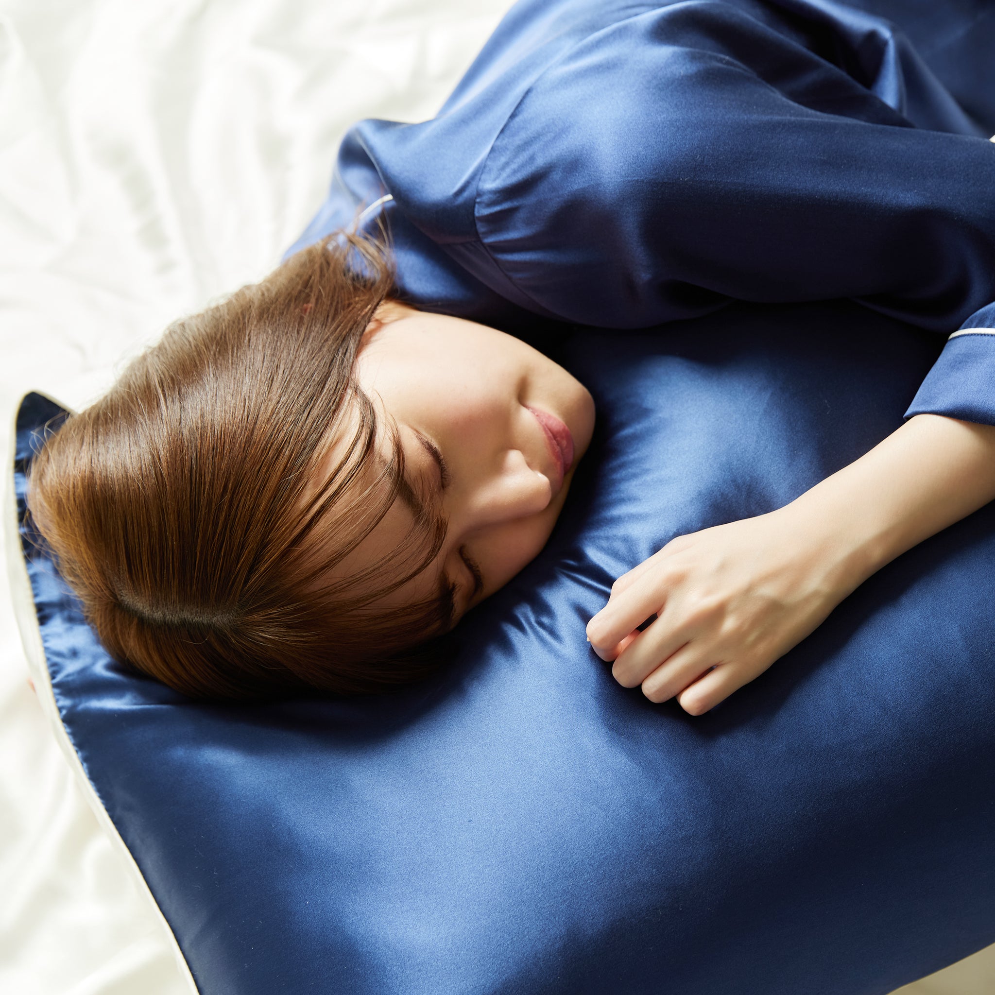 シルク100% 枕カバー 片面