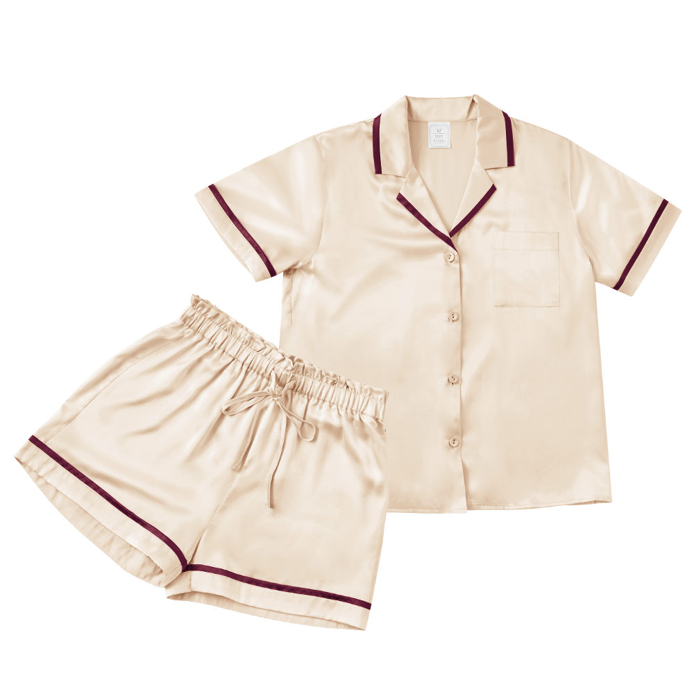 シルク半袖パジャマ