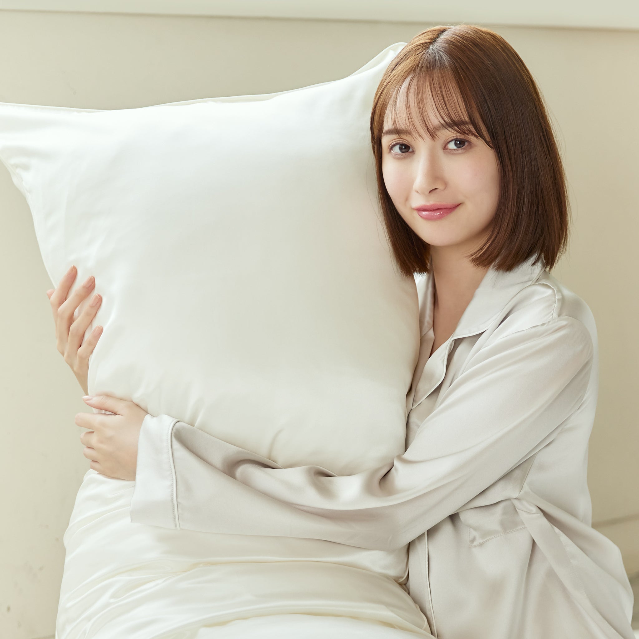 シルク100% 枕カバー 片面