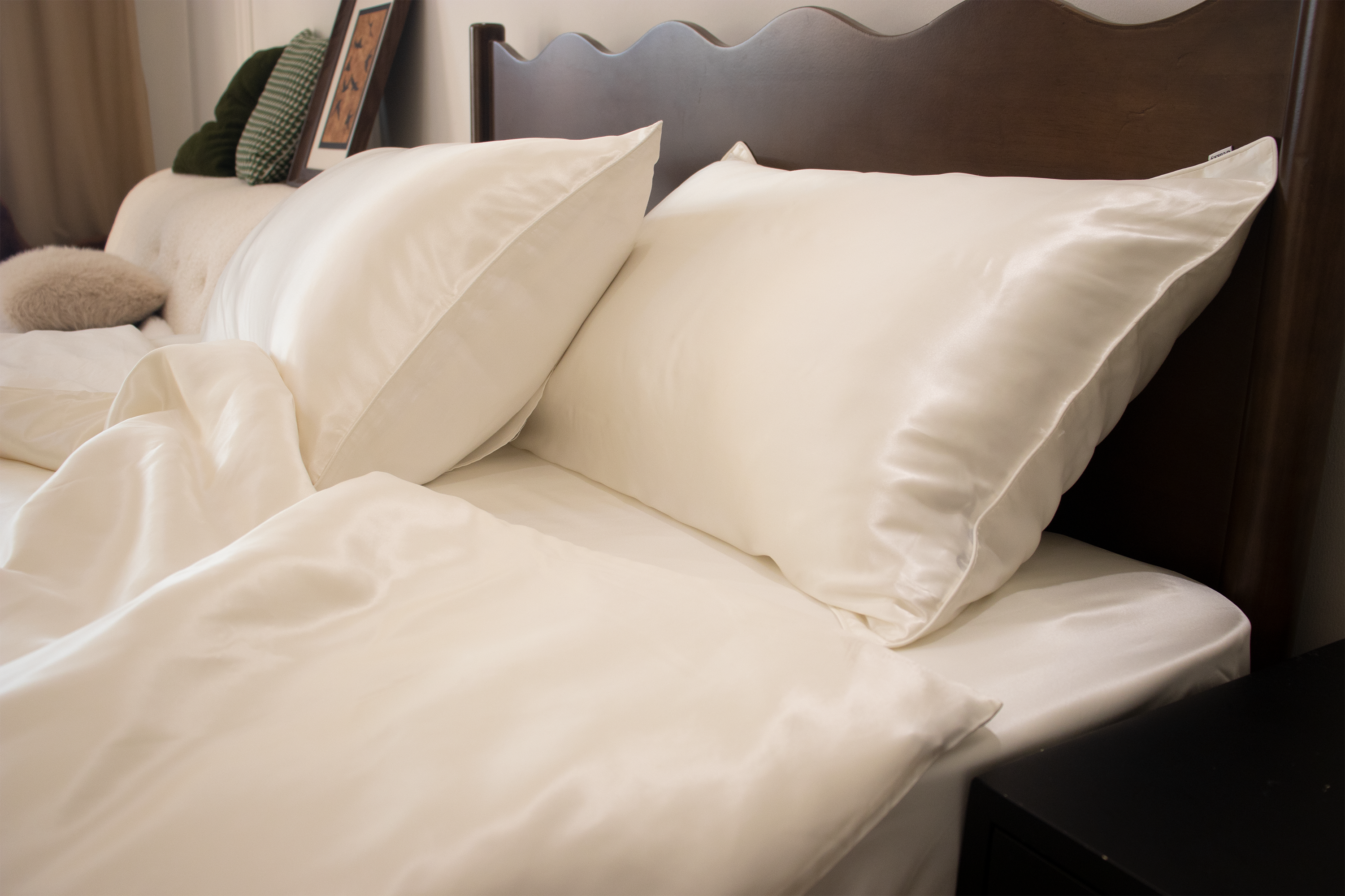 シルク100% 枕カバー 片面