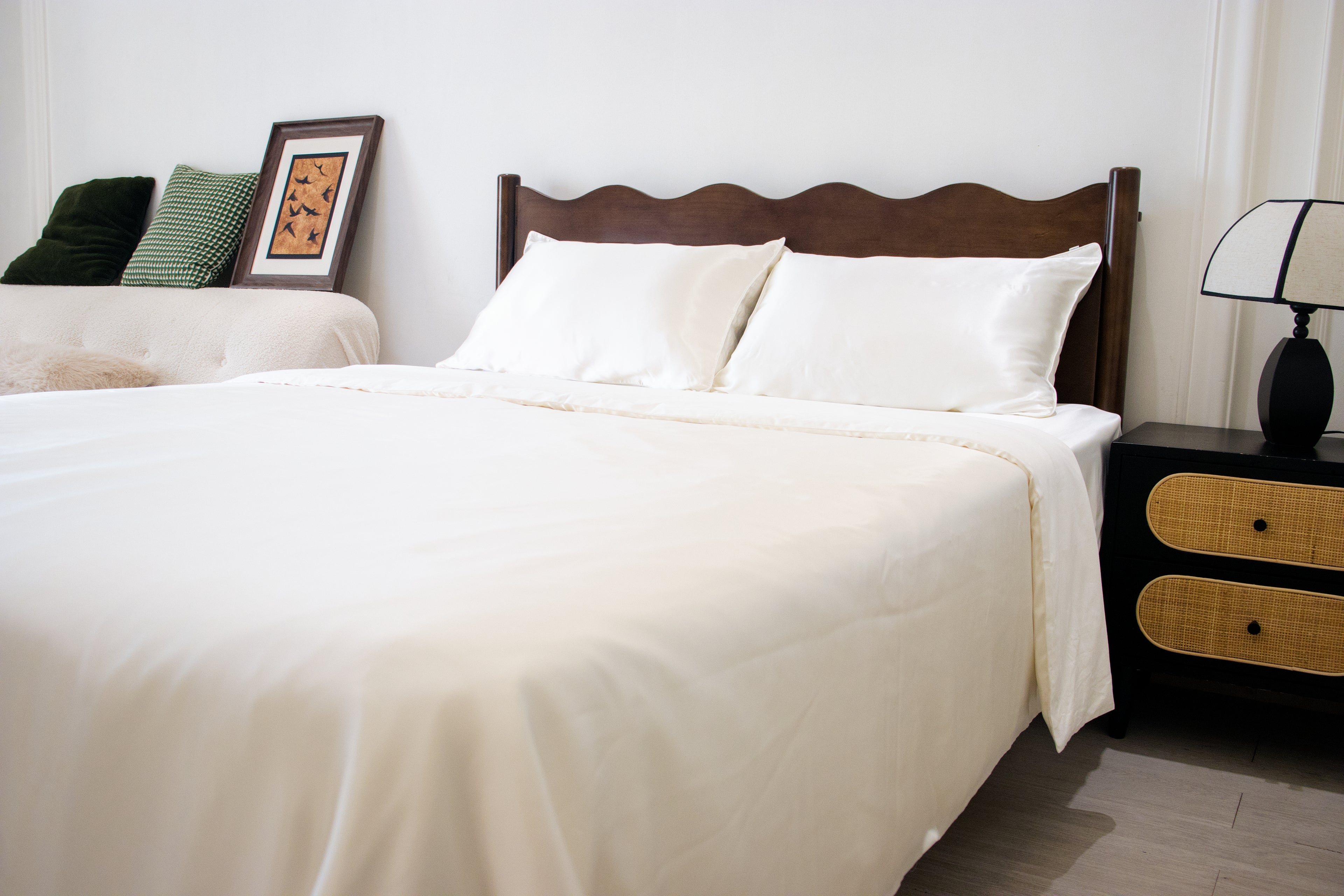 シルク100% 枕カバー 片面