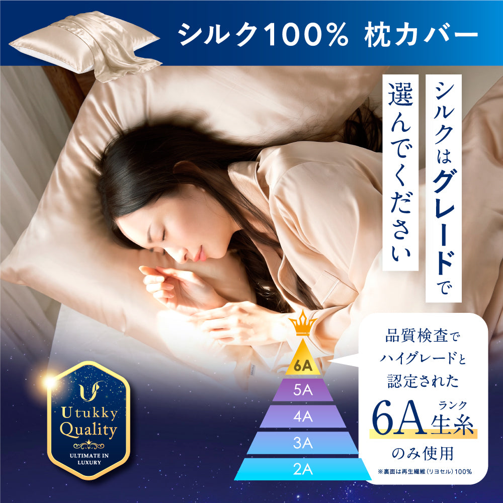 絹もち枕セット(低反発枕+シルク枕カバー)