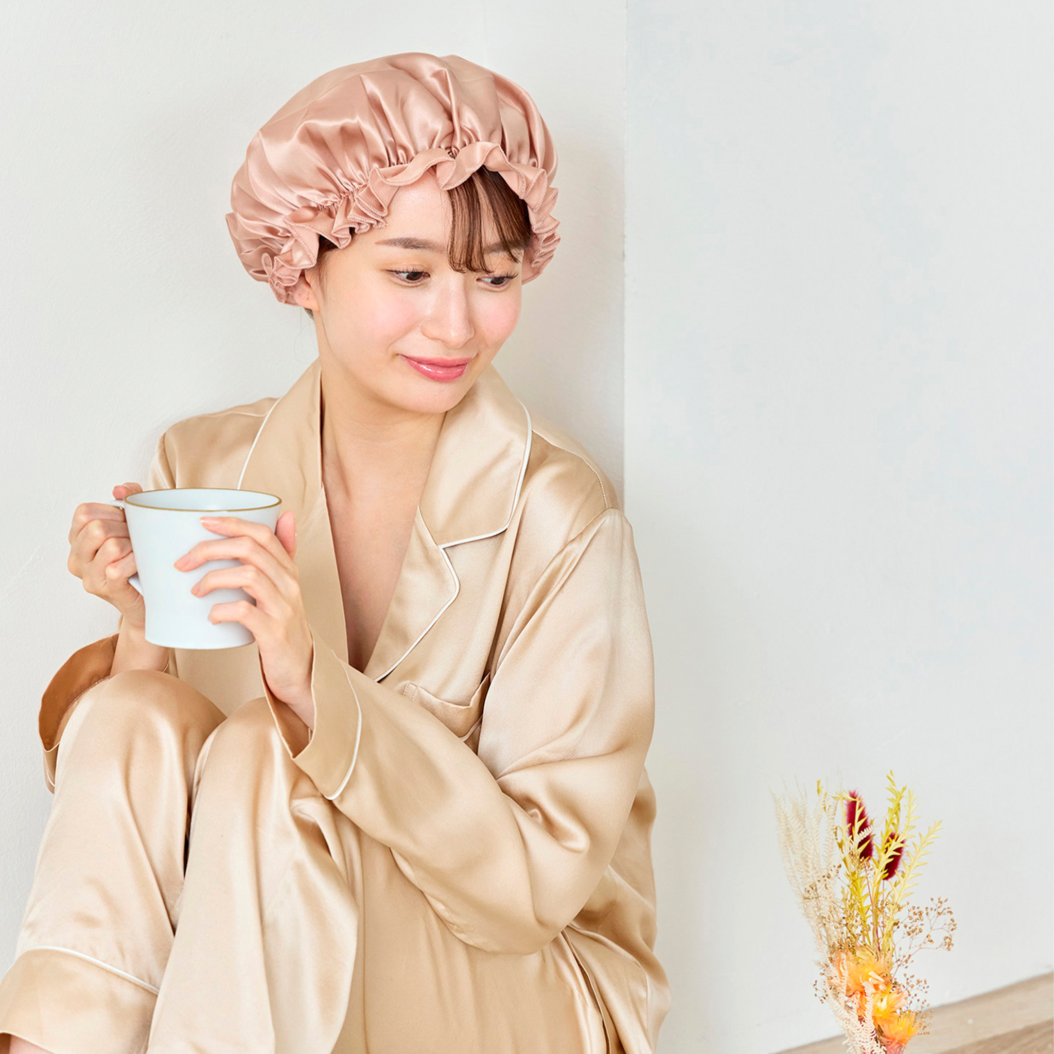 シルクナイトキャップ 丸型