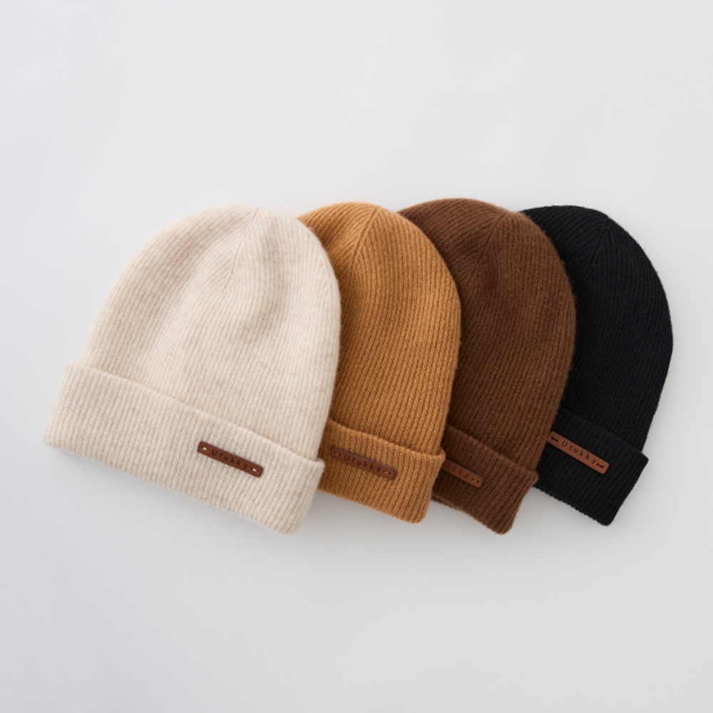 カシミヤニット帽