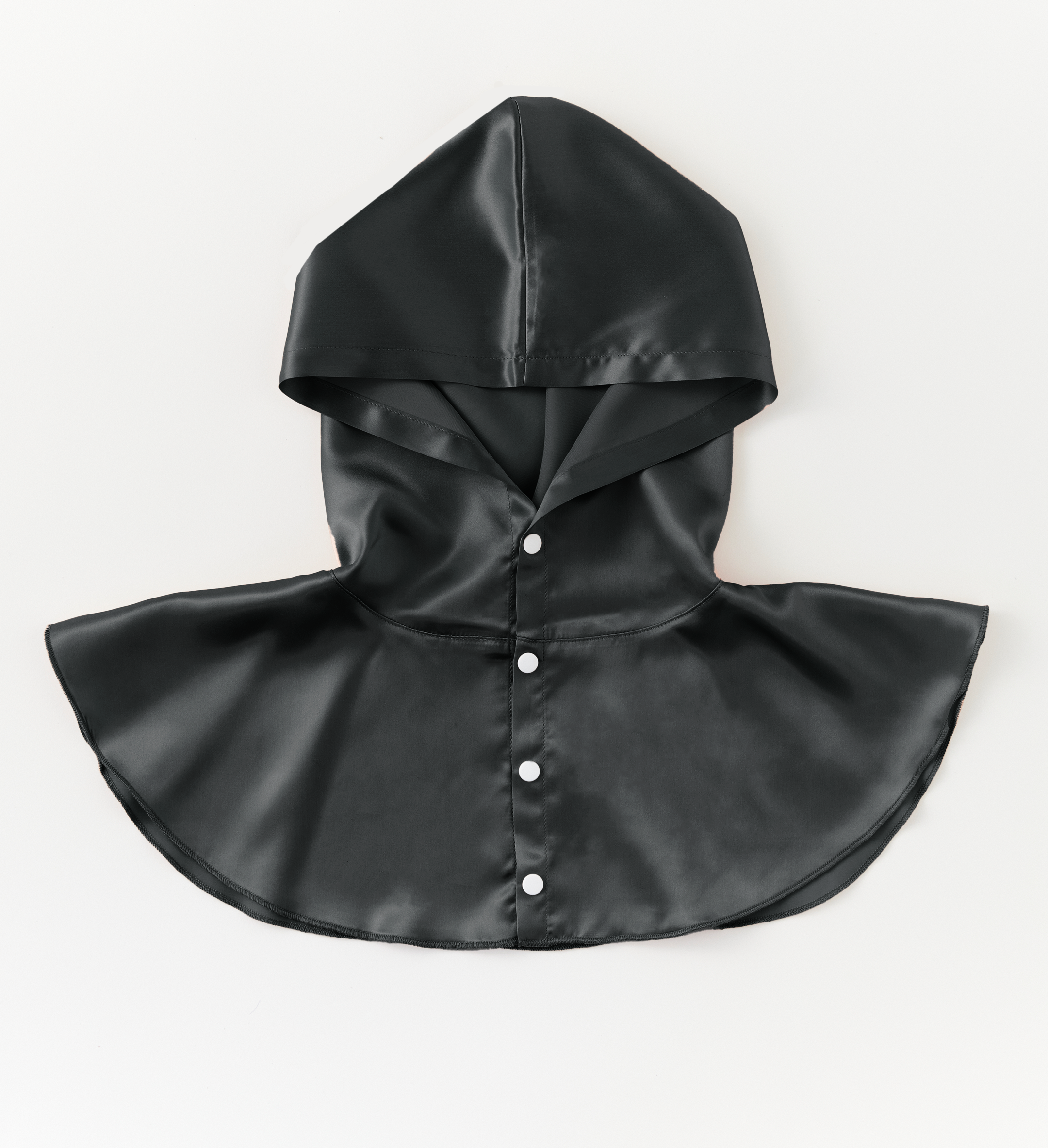 シルク100% ナイトキャップ フーディタイプ