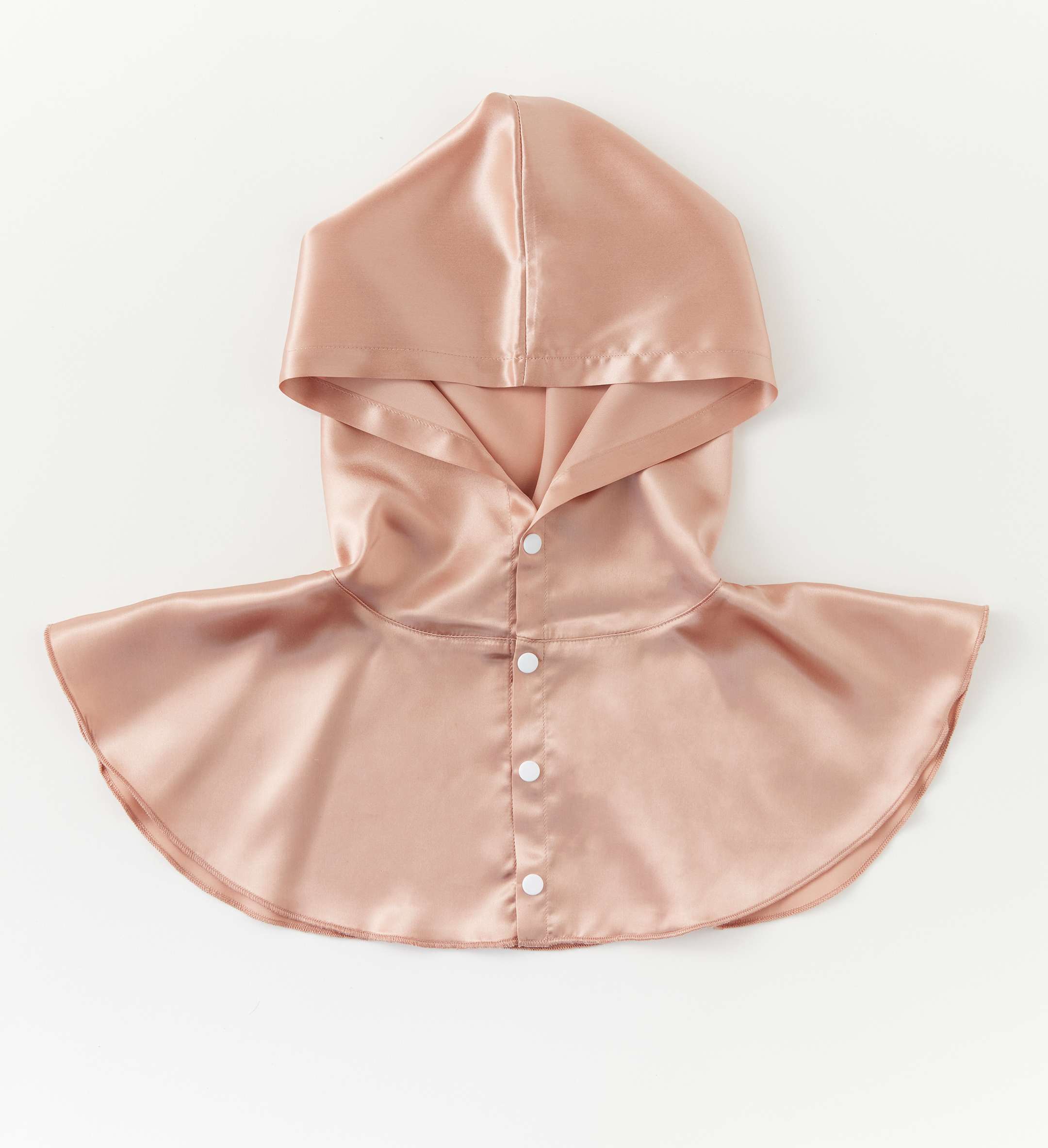 シルク100% ナイトキャップ フーディタイプ