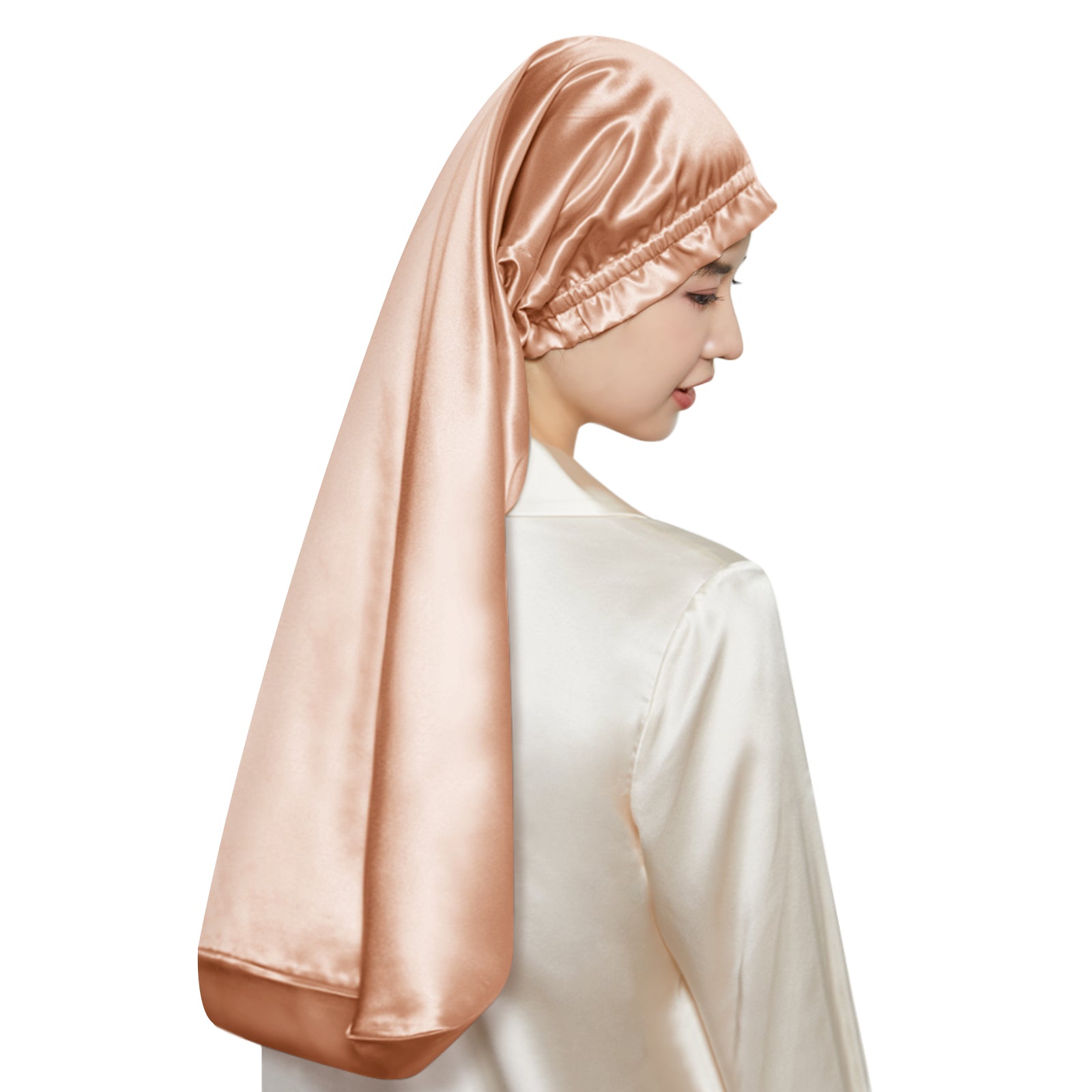 シルク100% ナイトキャップ 全周ゴムタイプ.