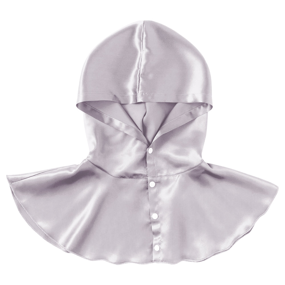 シルク100% ナイトキャップ フーディタイプ