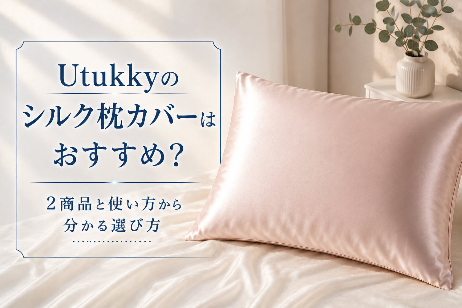 Utukkyのシルク枕カバーはおすすめ？2商品と使い方から分かる選び方