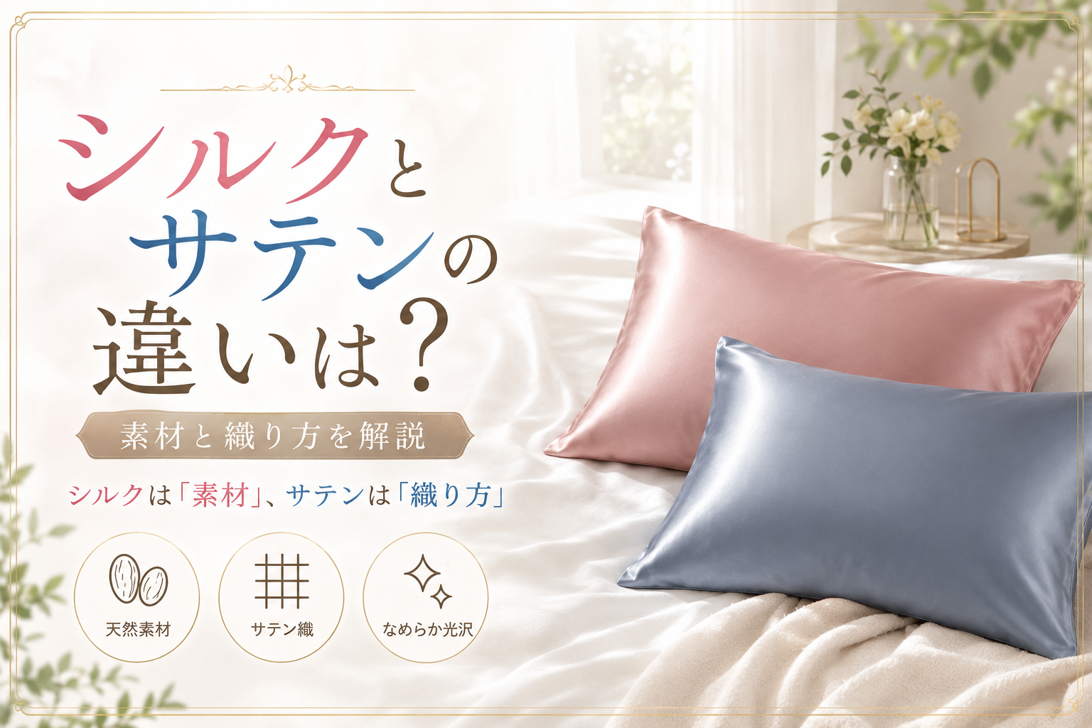 シルクとサテンの違いとは？素材と織り方から解説2