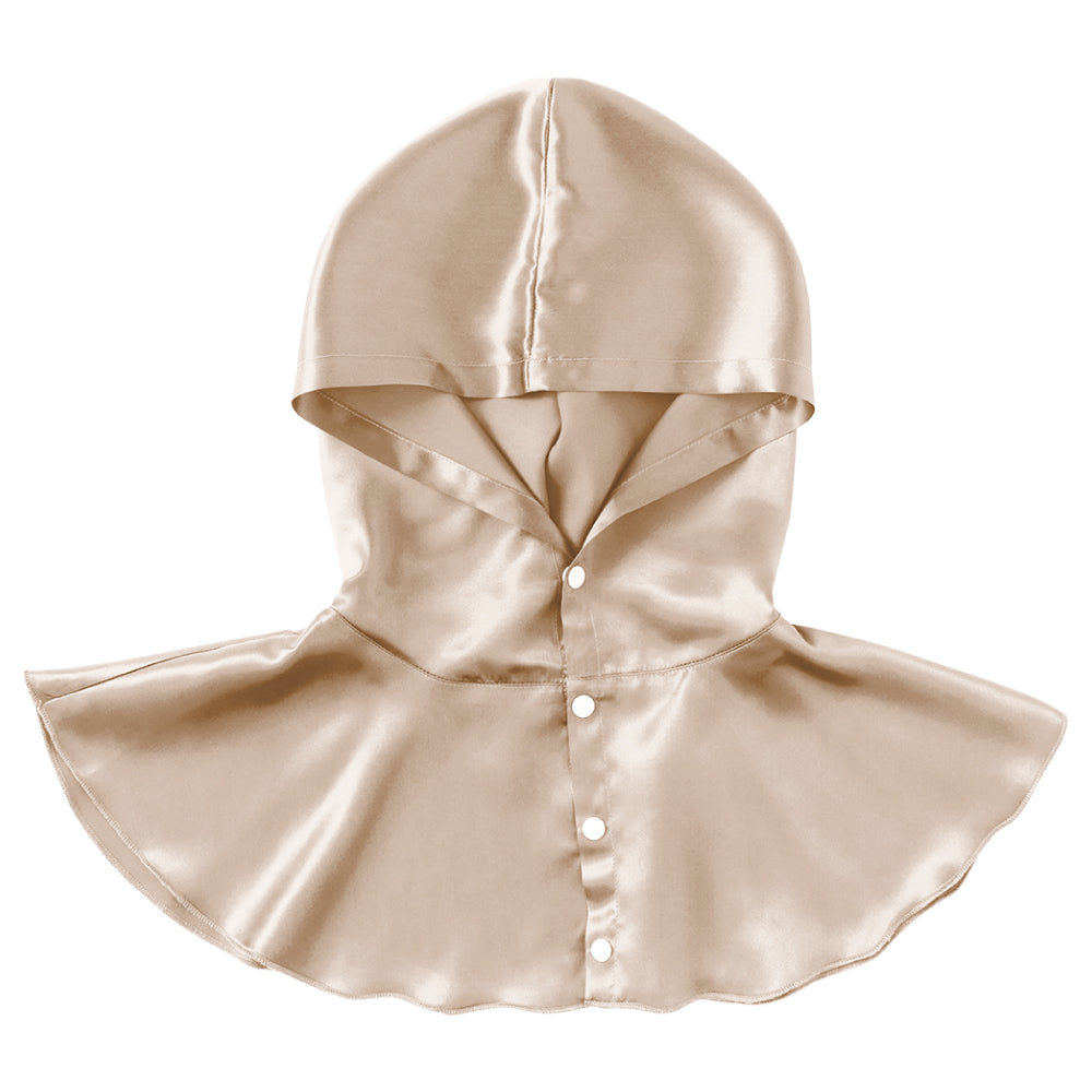 シルク100% ナイトキャップ ナイトフーディ 筒型