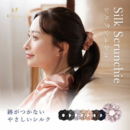 シルク100% シュシュ