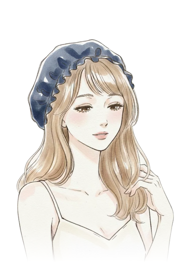 被るだけ 寝る前のケアと髪のツヤを守る